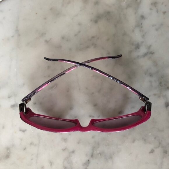 VERSACE Cat Eye Temple Medusa RX Sunglasses Italy Pink White Brown 9617-3 main image 6
